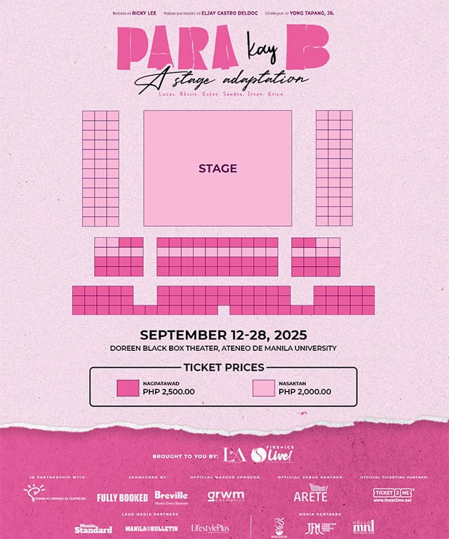 Para Kay B Seating Chart and Ticketing Tiers